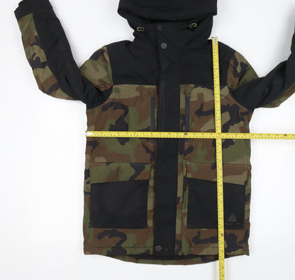 Next Boys Multicoloured Camouflage Hooded Puffer Jacket 11 Years