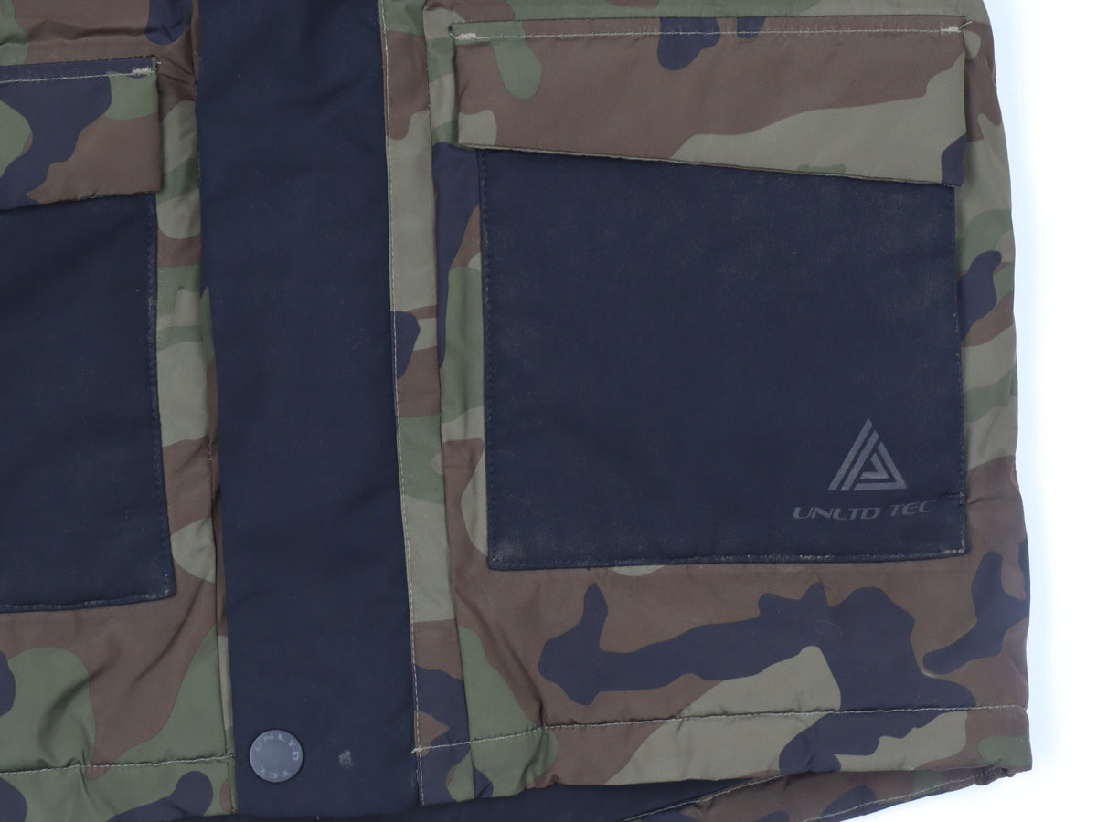 Next Boys Multicoloured Camouflage Hooded Puffer Jacket 11 Years