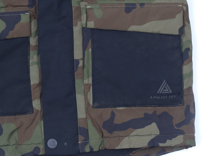 Next Boys Multicoloured Camouflage Hooded Puffer Jacket 11 Years