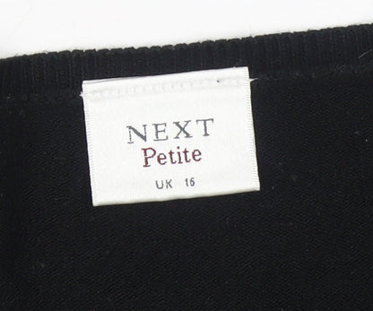 Womens UK Size 16 NEXT Black Pullover Jumper