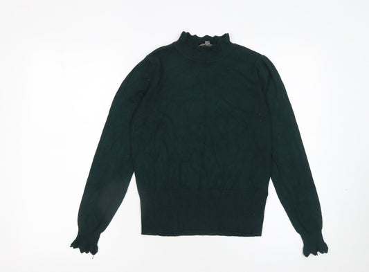 Womens UK Size S Oasis Green Pullover Jumper
