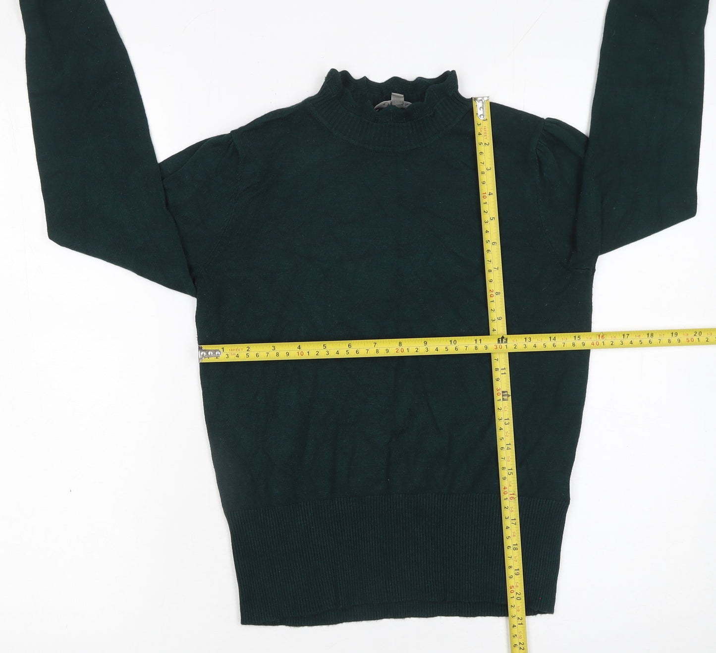 Womens UK Size S Oasis Green Pullover Jumper