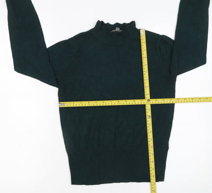 Womens UK Size S Oasis Green Pullover Jumper