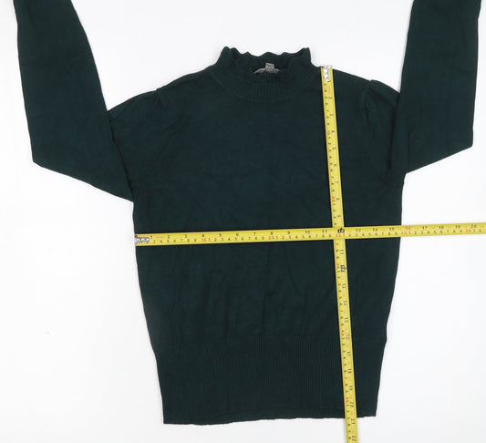 Womens UK Size S Oasis Green Pullover Jumper