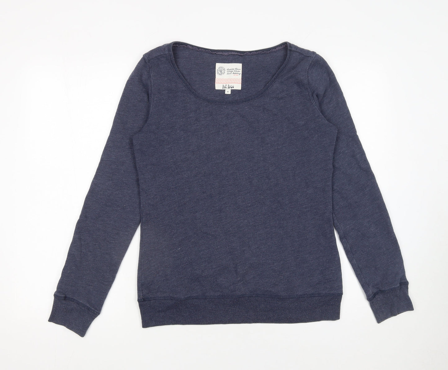 Womens UK Size 6 Fat Face Blue Pullover Sweatshirt