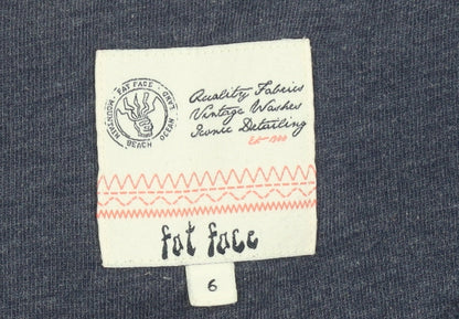 Womens UK Size 6 Fat Face Blue Pullover Sweatshirt