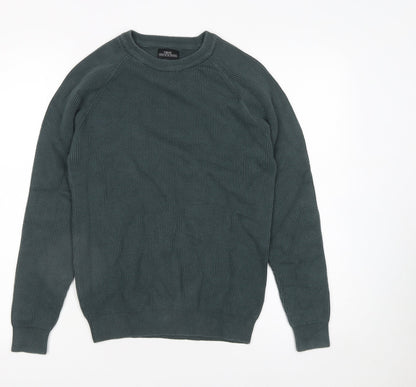 Mens UK Size S NEXT Green Pullover Jumper