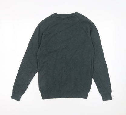 Mens UK Size S NEXT Green Pullover Jumper