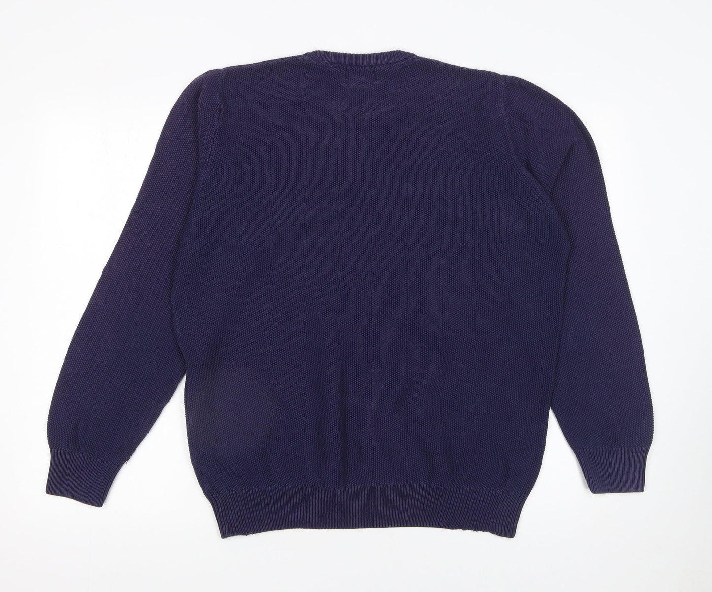 Mens UK Size L Marks and Spencer Blue Pullover Jumper