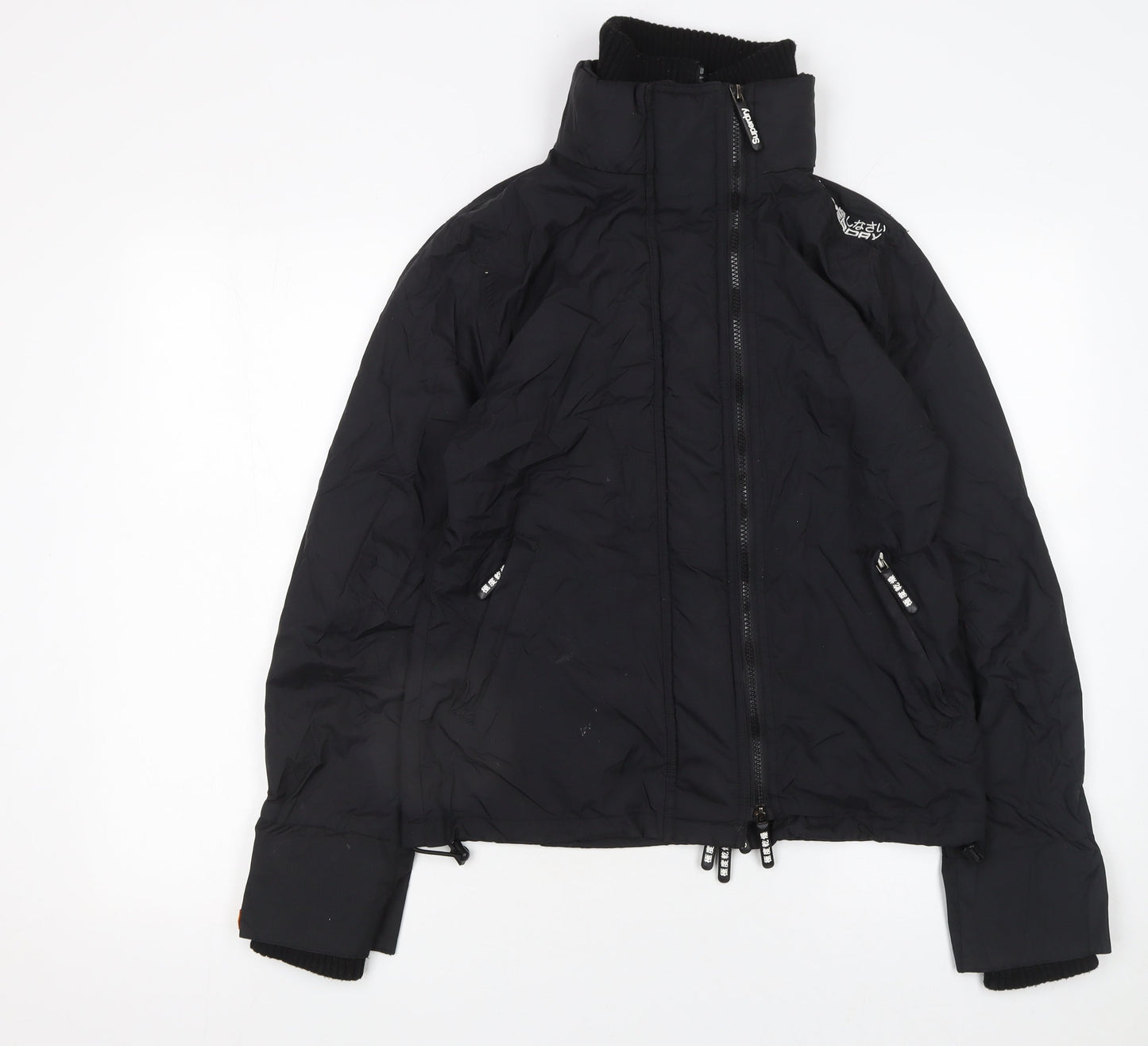 Womens UK Size L Superdry Black Puffer Jacket