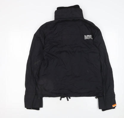 Womens UK Size L Superdry Black Puffer Jacket