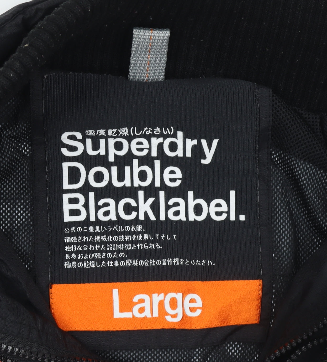 Womens UK Size L Superdry Black Puffer Jacket