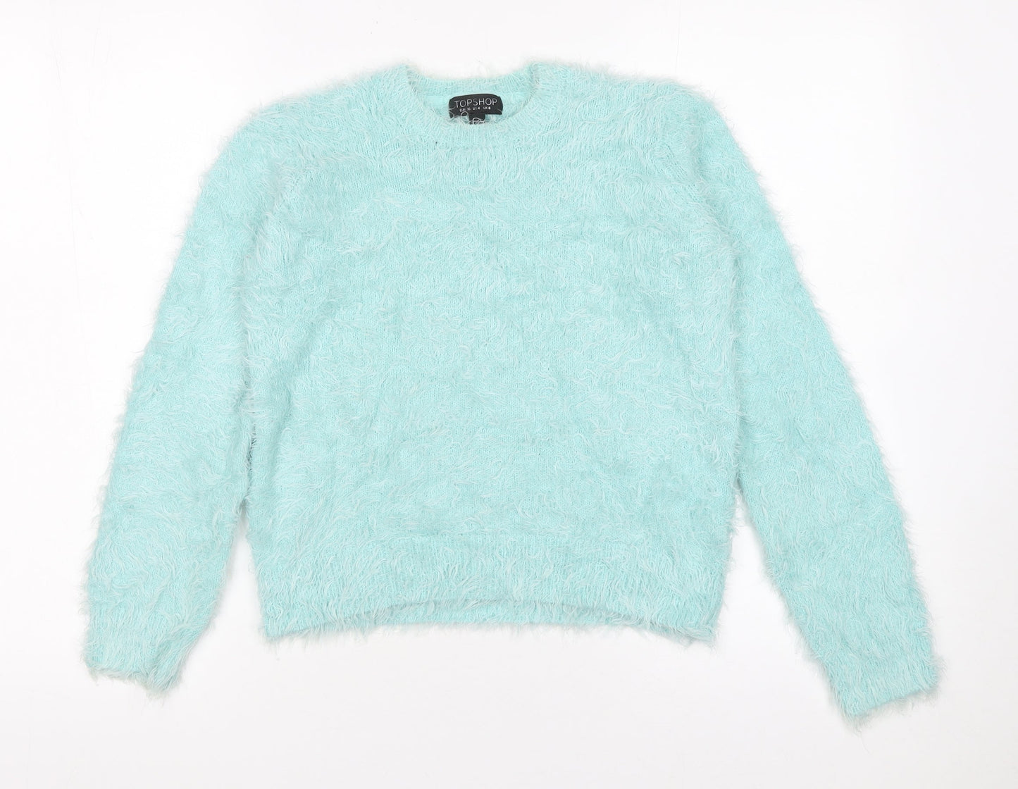 Womens UK Size 8 Topshop Blue Pullover Jumper