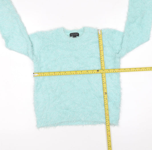 Womens UK Size 8 Topshop Blue Pullover Jumper