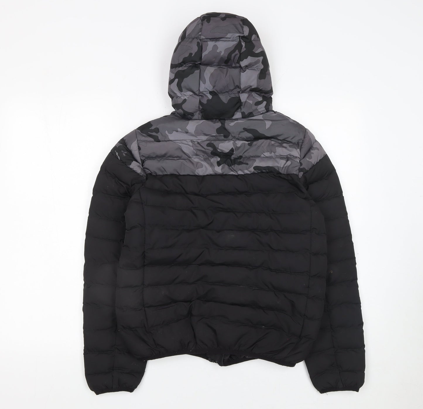 Boys UK Size 11-12 Years Kangaroo Poo Black Puffer Jacket