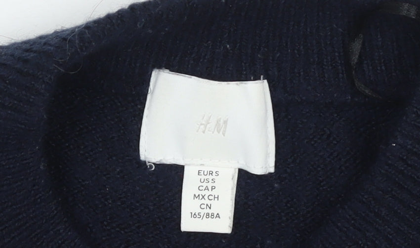 Womens UK Size S H&M Black Pullover Jumper