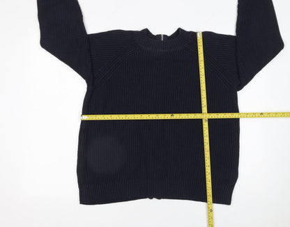 Womens UK Size 12 H&M Blue Full Zip Jumper