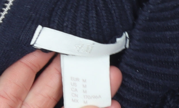 Womens UK Size 12 H&M Blue Full Zip Jumper