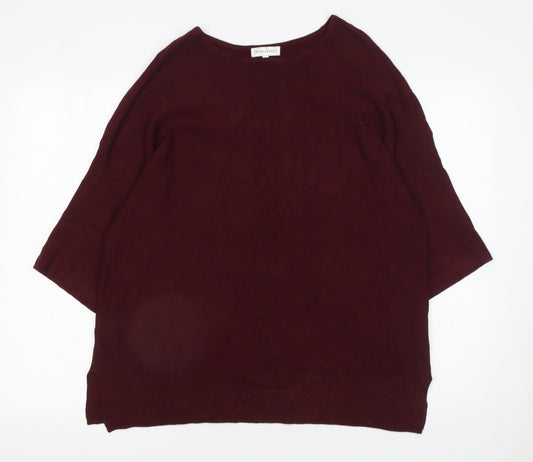 Womens UK Size 12 Warehouse Red Pullover Jumper