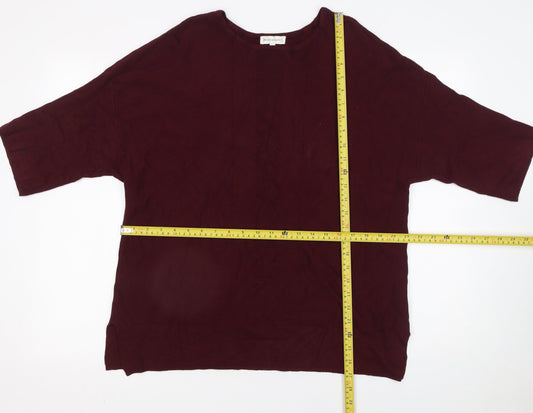 Womens UK Size 12 Warehouse Red Pullover Jumper