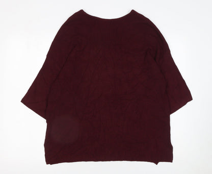Womens UK Size 12 Warehouse Red Pullover Jumper