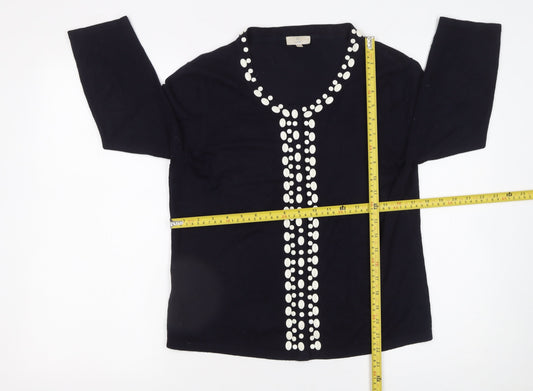 Womens UK Size M CC Black Cardigan Jumper