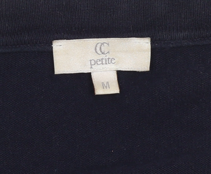 Womens UK Size M CC Black Cardigan Jumper