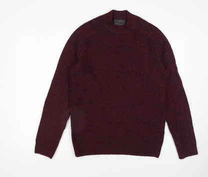 Mens UK Size S Marks and Spencer Red Pullover Jumper