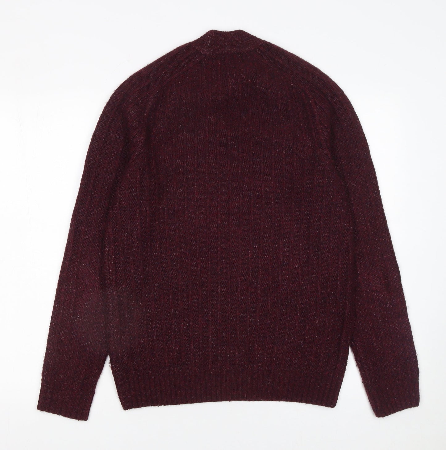 Mens UK Size S Marks and Spencer Red Pullover Jumper