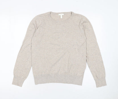 Womens UK Size S H&M Beige Pullover Jumper