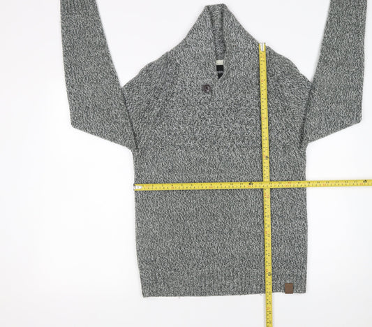 Mens UK Size S Burton Menswear London Grey Pullover Jumper