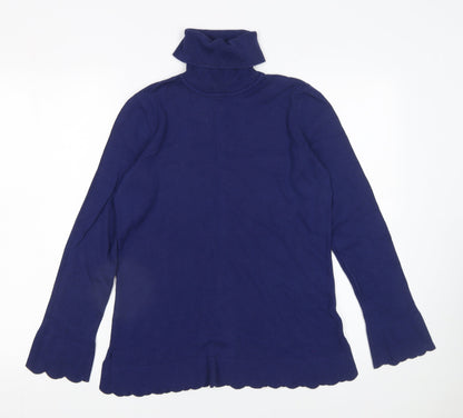 Womens UK Size S Isaac Mizrahi Live Blue Pullover Jumper