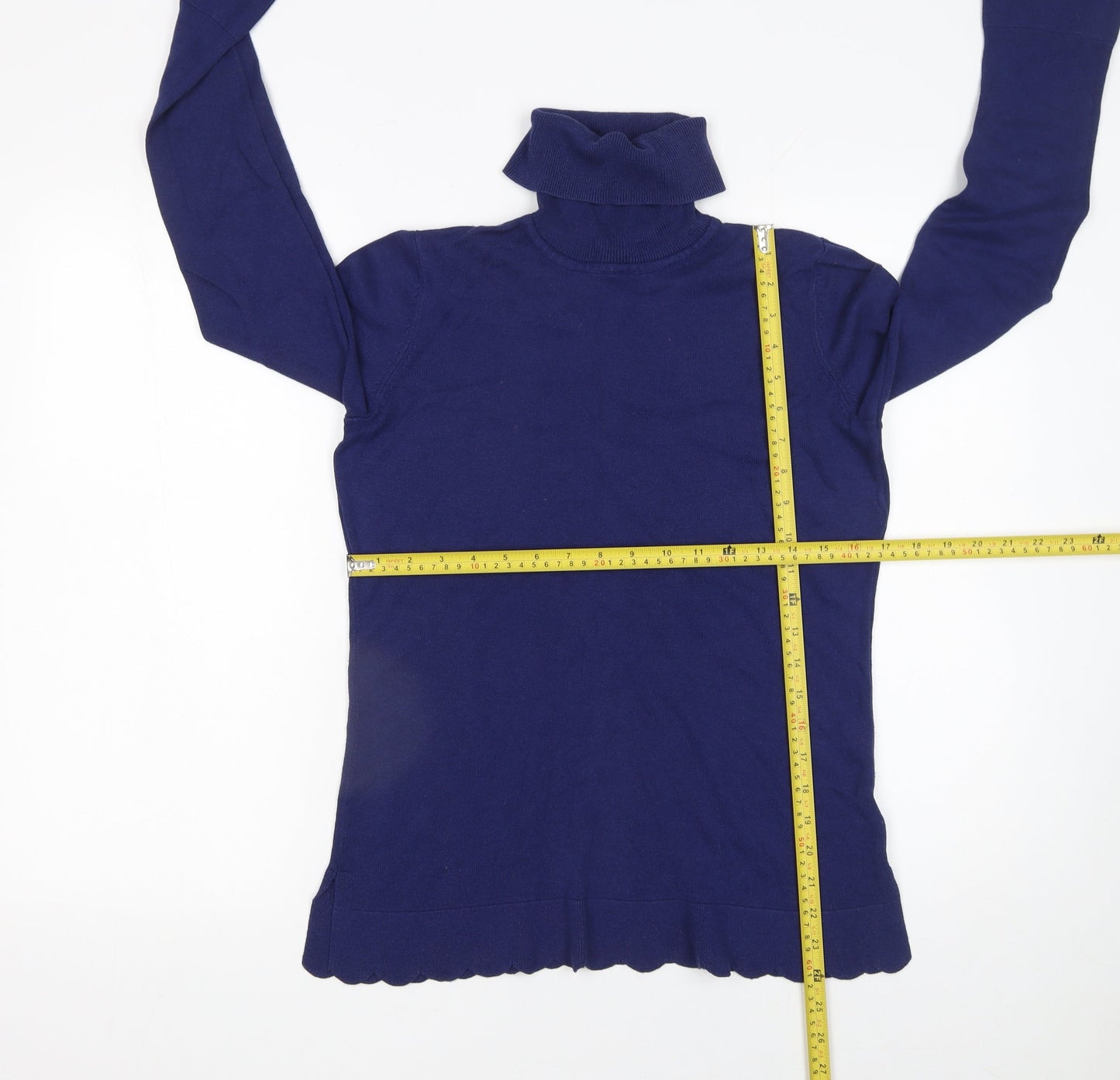 Womens UK Size S Isaac Mizrahi Live Blue Pullover Jumper