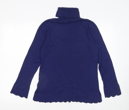 Womens UK Size S Isaac Mizrahi Live Blue Pullover Jumper