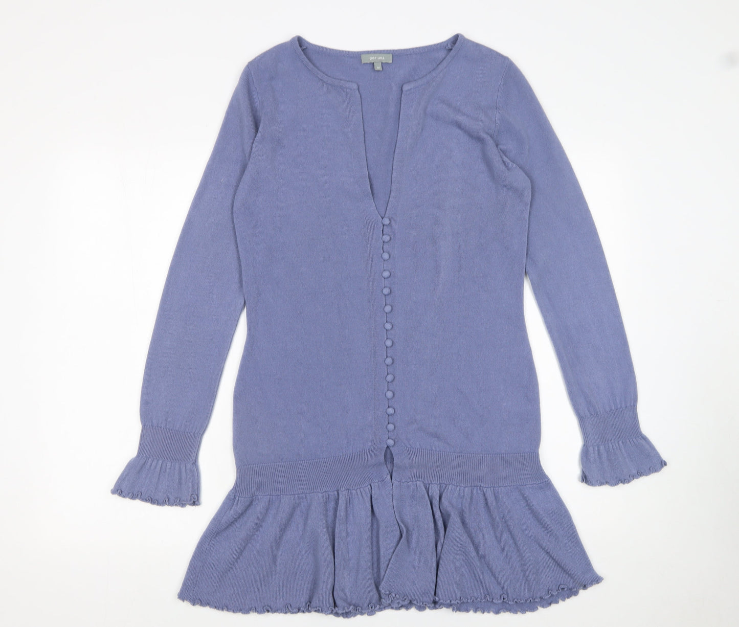 Womens UK Size 12 Marks and Spencer Purple Cardigan Jumper