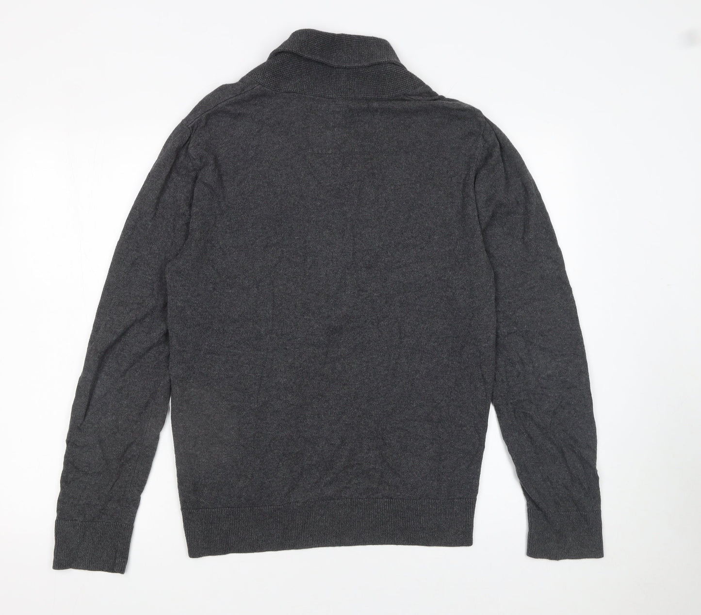 Mens UK Size M River Island Grey Pullover Jumper