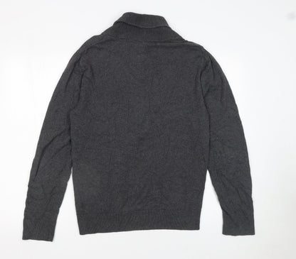 Mens UK Size M River Island Grey Pullover Jumper