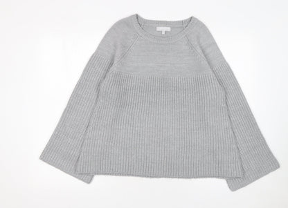 Womens UK Size 14 Red Herring Grey Pullover Jumper