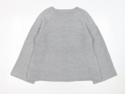 Womens UK Size 14 Red Herring Grey Pullover Jumper