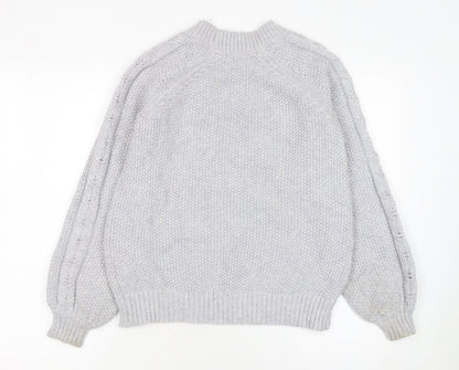 Womens UK Size XS Boden Grey Pullover Jumper