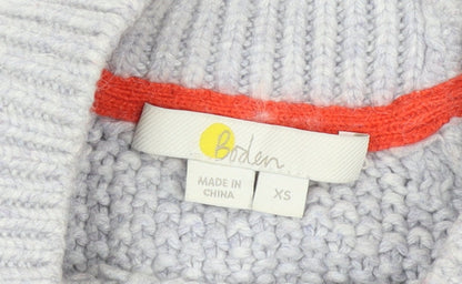 Womens UK Size XS Boden Grey Pullover Jumper