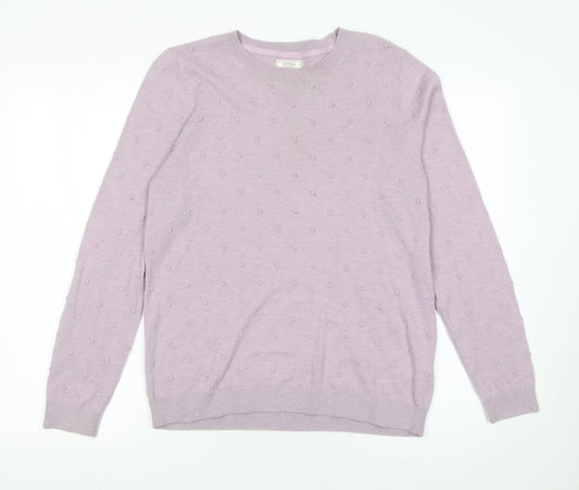 Womens UK Size 12 Fat Face Purple Pullover Jumper