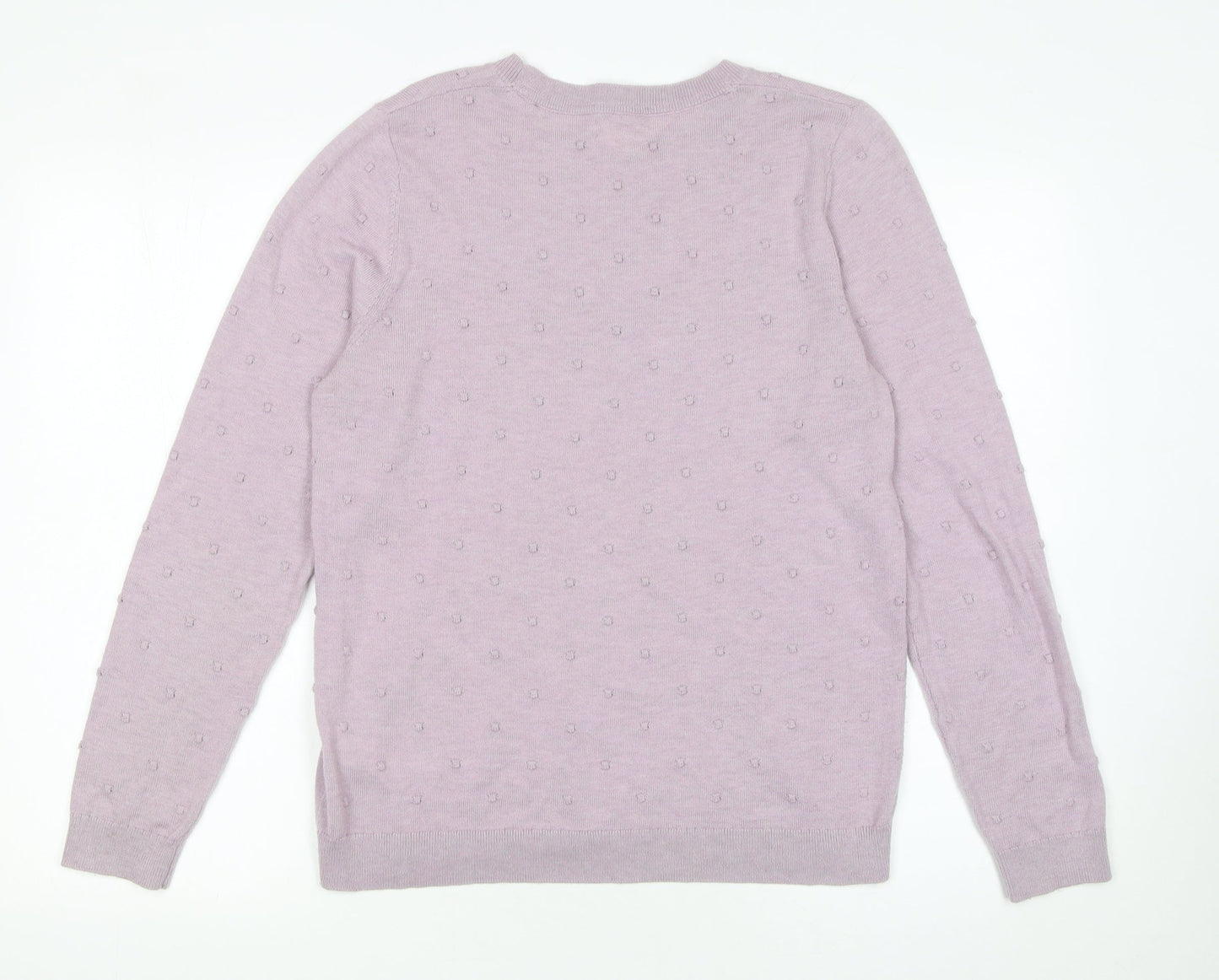 Womens UK Size 12 Fat Face Purple Pullover Jumper