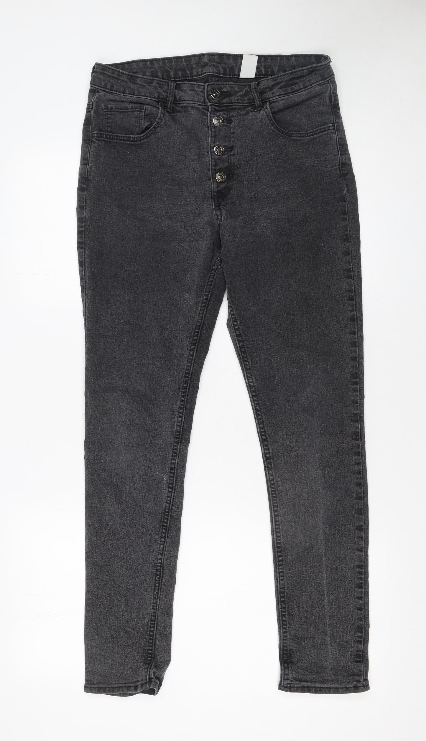 Womens UK Size 14 &Denim Slim Fit Ankle Grey Jeans