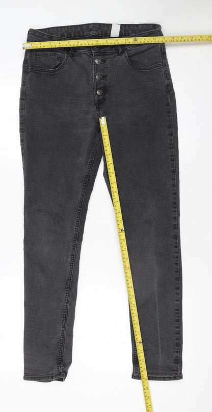 Womens UK Size 14 &Denim Slim Fit Ankle Grey Jeans