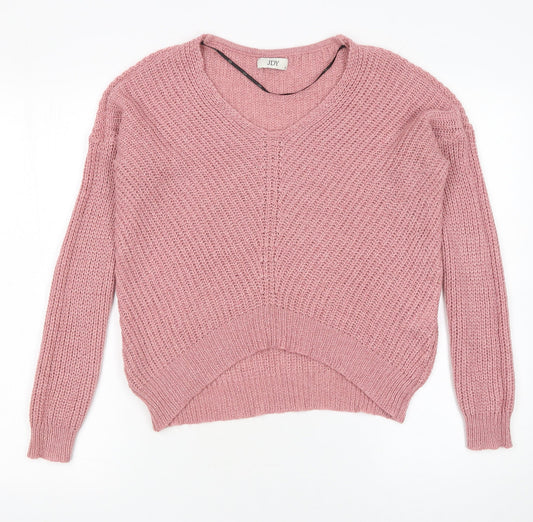 Womens UK Size S JDY Pink Pullover Jumper