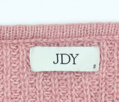 Womens UK Size S JDY Pink Pullover Jumper