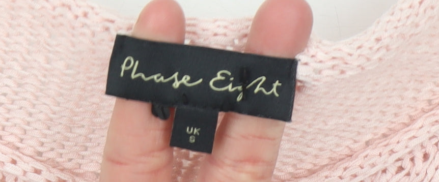 Womens UK Size 8 Phase Eight Pink Pullover Jumper