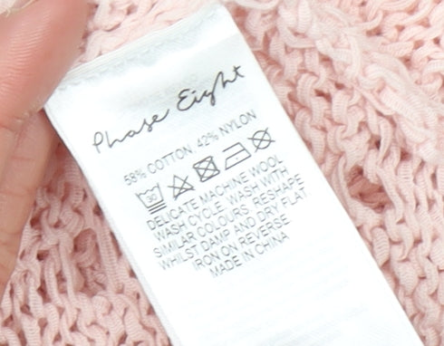 Womens UK Size 8 Phase Eight Pink Pullover Jumper