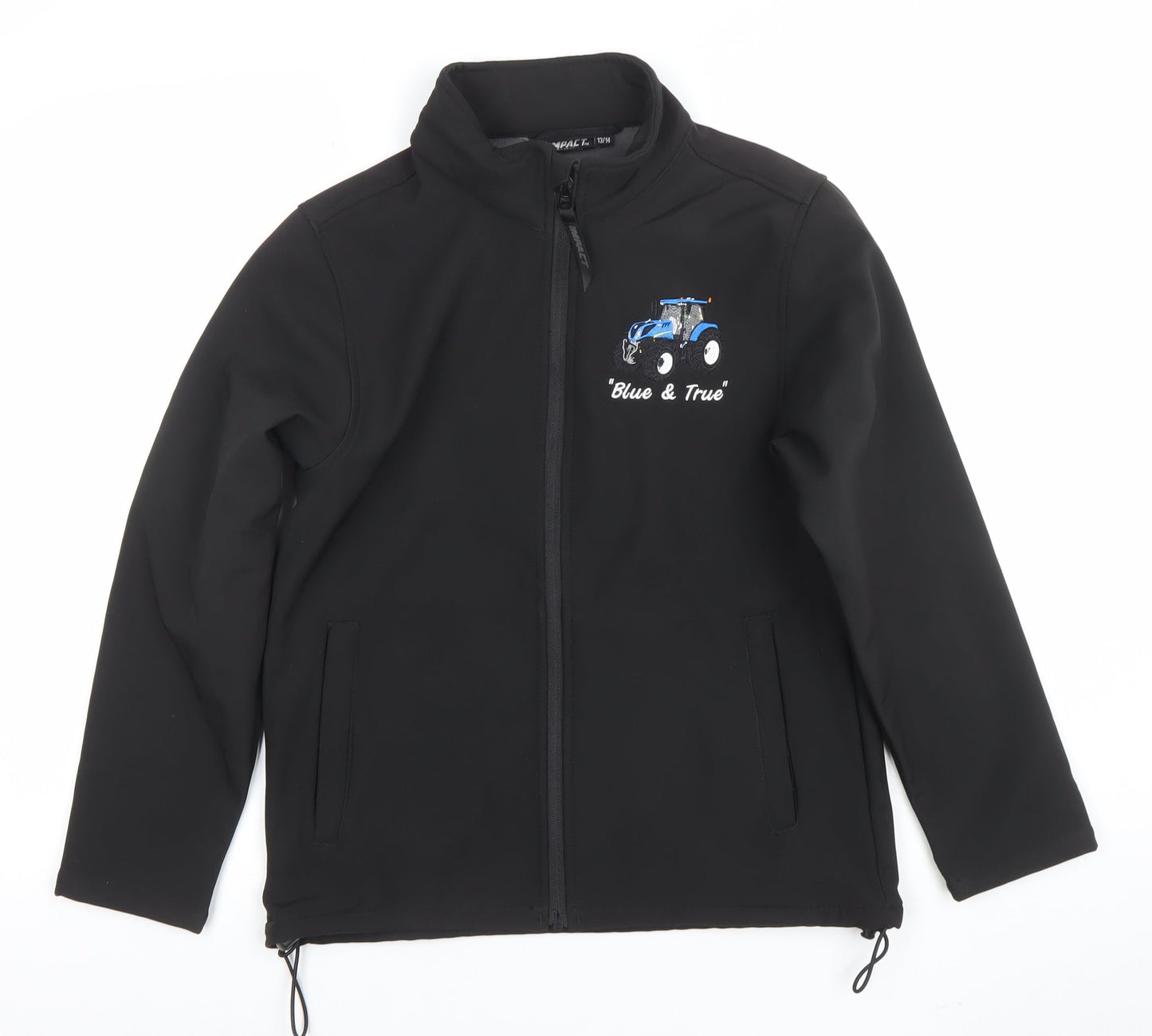 Boys UK Size 13-14 Years Impact Black Soft Shell